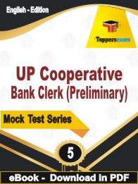 UP Cooperative Bank Clerk (Preliminary) Test PDF Book In English - Practice Set