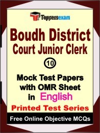 Boudh District Court Junior Clerk Exam Mock Test Papers (Book) in English