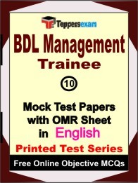 BDL Management Trainee Exam Mock Test Papers (Book) in English