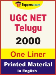UGC NET Telugu One Liner Book in English