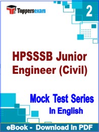 HPSSSB Junior Engineer (Civil) Test PDF Book In English - Question Paper
