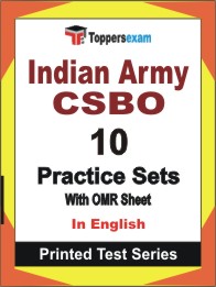Indian Army CSBO Book in English - Practice Set