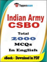 Indian Army CSBO PDF Book in English - MCQ / Objective Questions