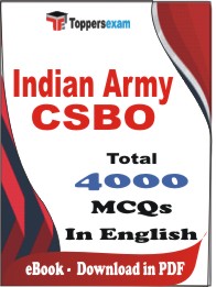 Indian Army CSBO PDF Book in English - MCQ / Objective Questions
