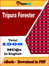 Tripura Forester PDF Book In English - MCQ / Objective Questions