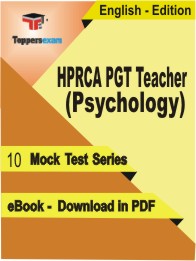 HPRCA PGT Teacher (Psychology) Test PDF Book In English - Mock Test/Practice Set