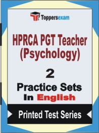 HPRCA PGT Teacher (Psychology) Book in English - Question Paper / Practice Set