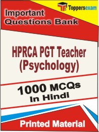 HPRCA PGT Teacher (Psychology) Book in Hindi - Objective MCQ