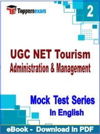 UGC NET Tourism Administration & Management Test PDF Book In English - Question Paper