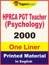 HPRCA PGT Teacher (Psychology) One Liner Book in English