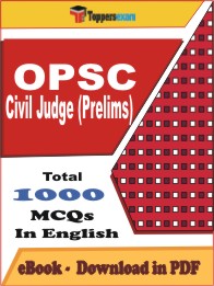 OPSC Civil Judge (Prelims) PDF Book in English - MCQ / Objective Questions