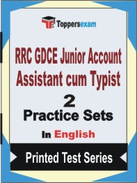RRC GDCE Junior Account Assistant cum Typist  Book in English - Question Paper / Practice Set