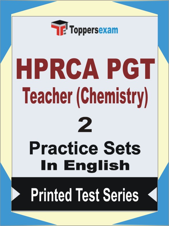 HPRCA PGT Teacher (Chemistry) Book in English - Question Paper / Practice Set