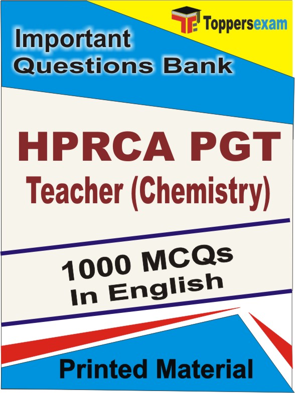 HPRCA PGT Teacher (Chemistry) Book in English - Objective MCQ