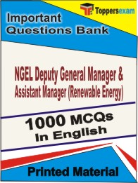NGEL Deputy General Manager & Assistant Manager (Renewable Energy) Book in English - Objective MCQ