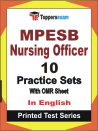MPESB Nursing Officer Book in English - Practice Set