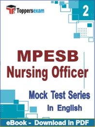 MPESB Nursing Officer Test PDF Book In English - Question Paper