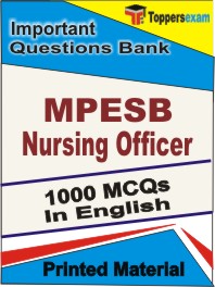 MPESB Nursing Officer  Book in English - Objective MCQ