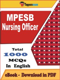 MPESB Nursing Officer PDF Book in English - MCQ / Objective Questions