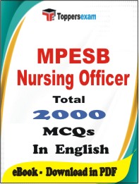 MPESB Nursing Officer  PDF Book in English - MCQ / Objective Questions