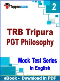 TRB Tripura PGT Philosophy Test PDF Book In English - Question Paper