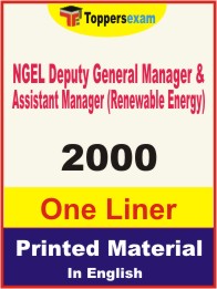 NGEL Deputy General Manager & Assistant Manager (Renewable Energy) One Liner Book in English