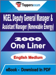 NGEL Deputy General Manager & Assistant Manager (Renewable Energy) One Liner Book PDF in English