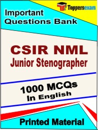 CSIR NML Junior Stenographer  Book in English- Objective MCQ