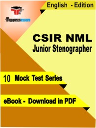 CSIR NML Junior Stenographer PDF Book In English- Mock Test/Practice Set