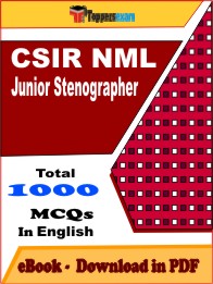 CSIR NML Junior Stenographer PDF Book In English - MCQ / Objective Questions