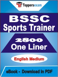 BSSC Sports Trainer One Liner Book PDF in English