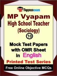 MP Vyapam High School Teacher (Sociology) Exam Mock Test Papers (Book) in English
