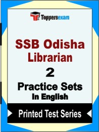 SSB Odisha Librarian Book in English- Question Paper / Practice Set
