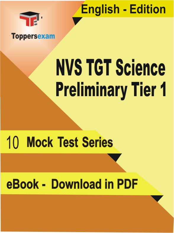 NVS TGT Science Preliminary Tier 1 PDF Book In English - Mock Test/Practice Set
