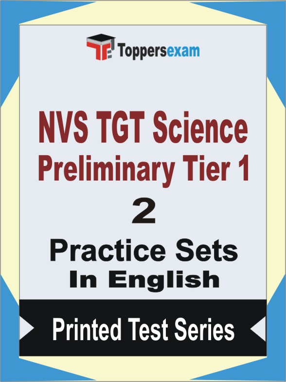 NVS TGT Science Preliminary Tier 1 Book in English - Question Paper / Practice Set