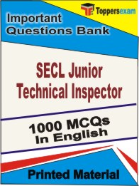 SECL Junior Technical Inspector Book in English - Objective MCQ