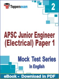APSC Junior Engineer (Electrical) Paper 1 Test PDF Book In English - Question Paper