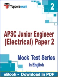 APSC Junior Engineer (Electrical) Paper 2 Test PDF Book In English - Question Paper
