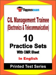 CIL Management Trainee (Electronics & Telecommunication) Book in English- Practice Set