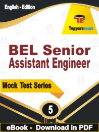 BEL Senior Assistant Engineer Test PDF Book In English - Practice Set