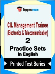 CIL Management Trainee (Electronics & Telecommunication) Book in English- Question Paper / Practice Set