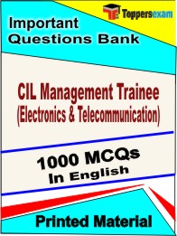 CIL Management Trainee (Electronics & Telecommunication)  Book in English- Objective MCQ