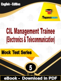 CIL Management Trainee (Electronics & Telecommunication)  PDF Book In  English- Practice Set