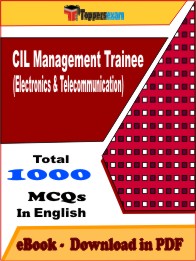 CIL Management Trainee (Electronics & Telecommunication) PDF Book In English - MCQ / Objective Questions