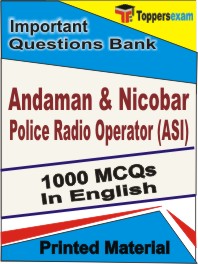 Andaman & Nicobar Police Radio Operator (ASI) Book in English - Objective MCQ