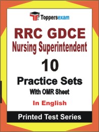 RRC GDCE Nursing Superintendent Book in English - Practice Set