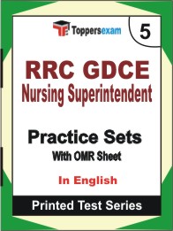 RRC GDCE Nursing Superintendent Book in English - Mock Test / Practice Set