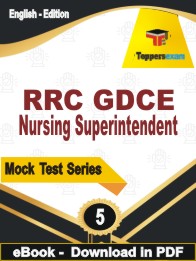 RRC GDCE Nursing Superintendent Test PDF Book In English - Practice Set