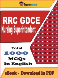 RRC GDCE Nursing Superintendent PDF Book in English - MCQ / Objective Questions