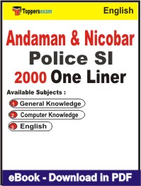 Andaman and Nicobar Police SI One Liner Book PDF in English